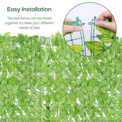 Artificial Wall Hedge Watermelon Leaf Grass Mat Yard Decor