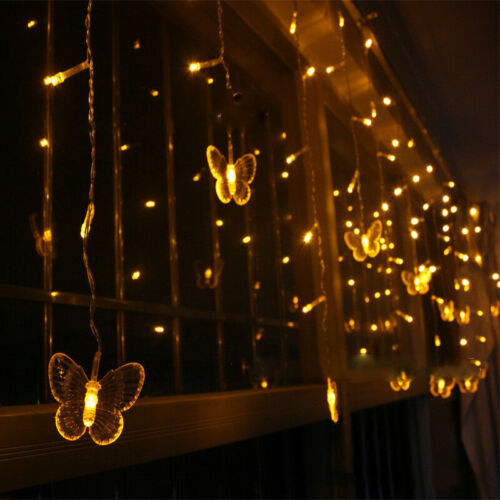 95 Butterfly LED String Curtain Lights