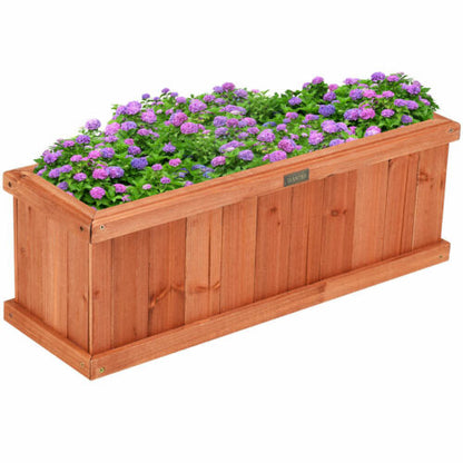 Wooden Flower Planter Box Rectangular-28 Inch