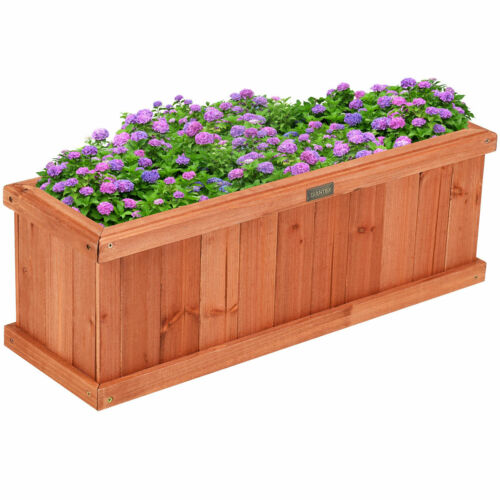 Wooden Flower Planter Box Rectangular-28 Inch